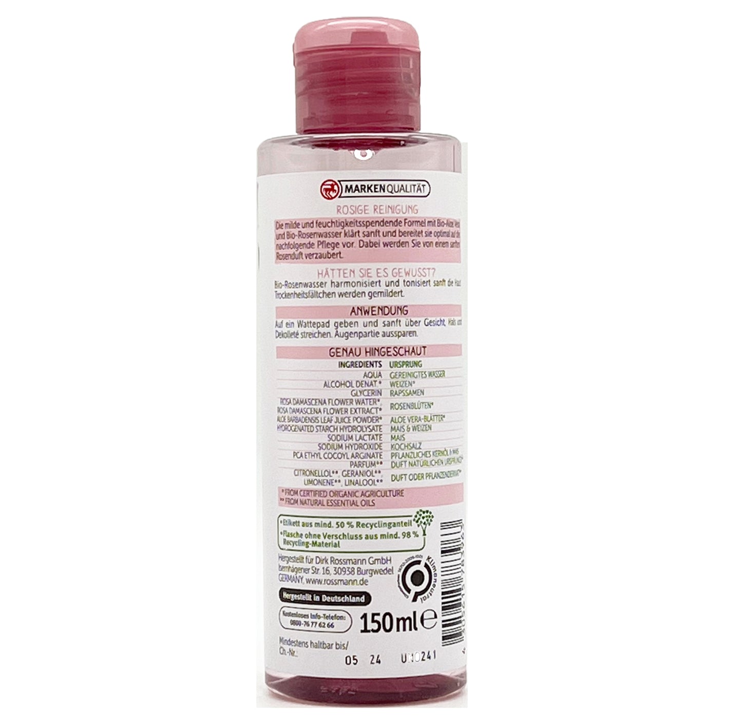 Alterra NATURKOSMETIK Gesichtswasser Bio-Rose (150 ml)