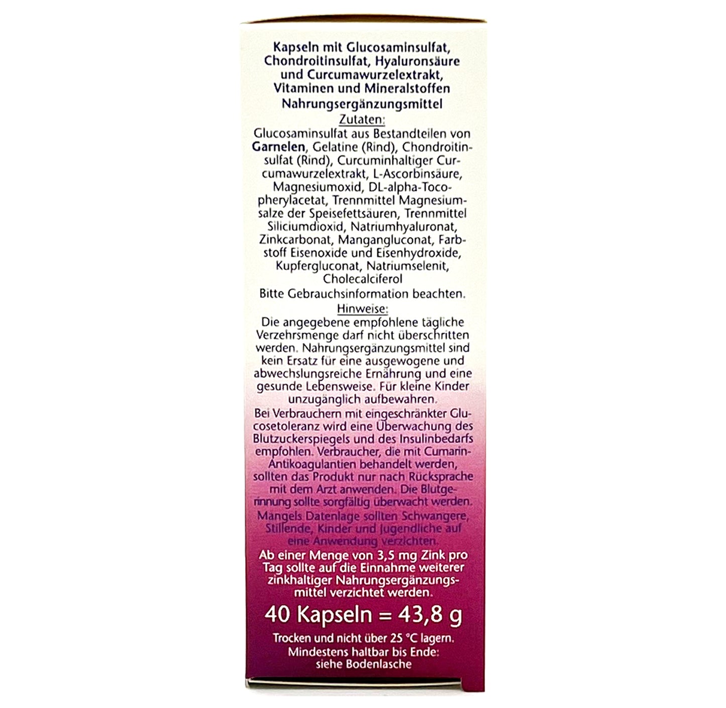 Doppelherz aktiv Glucosamin 1000 + Curcuma Kapseln (40 Stk.)