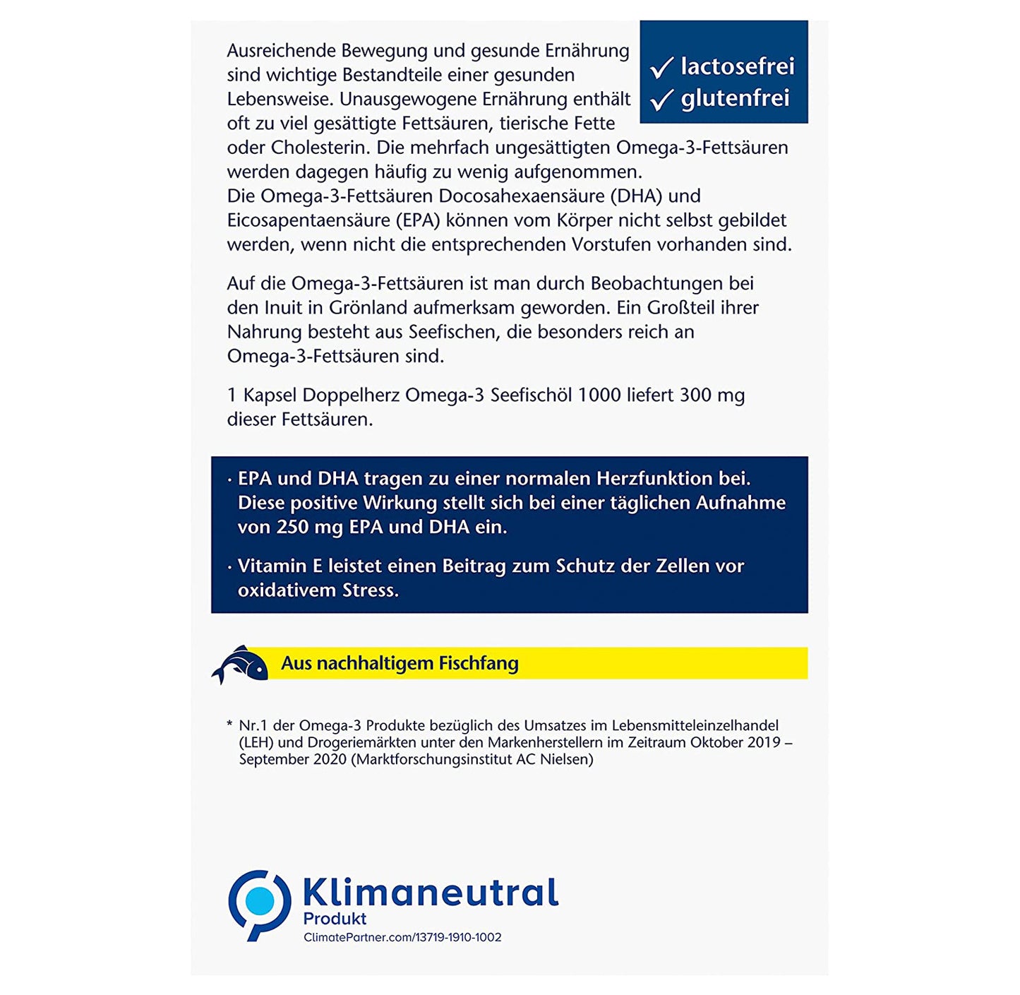 Doppelherz aktiv Omega-3 Seefischöl 1000 (80 Stk.)