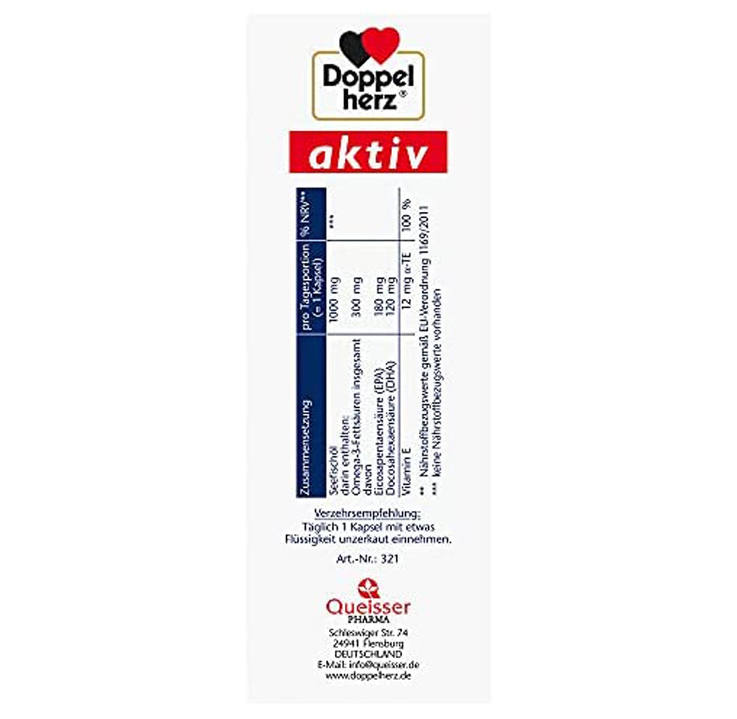 Doppelherz aktiv Omega-3 Seefischöl 1000 (80 Stk.)