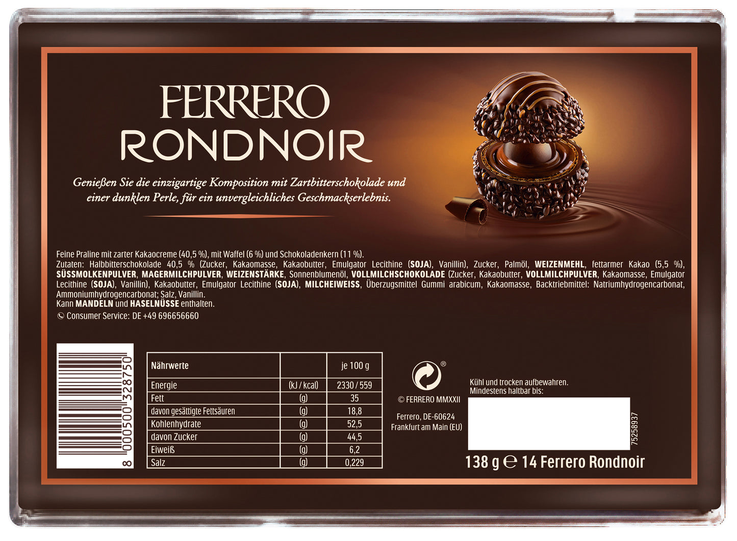 Ferrero Rondnoir Pralinen - Limited Edition (138 g)