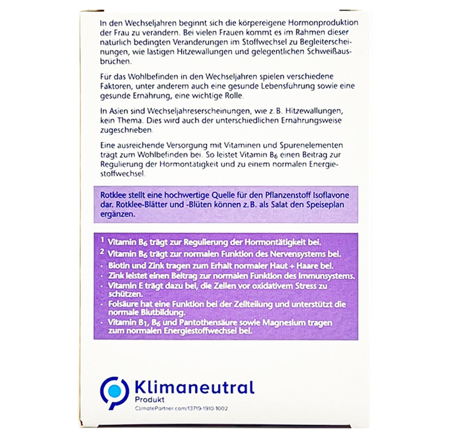 Doppelherz aktiv Meno Rotklee + Nachtkerzenöl + Biotin Kapsel (30 Stk.) Restposten MHD 12/2024