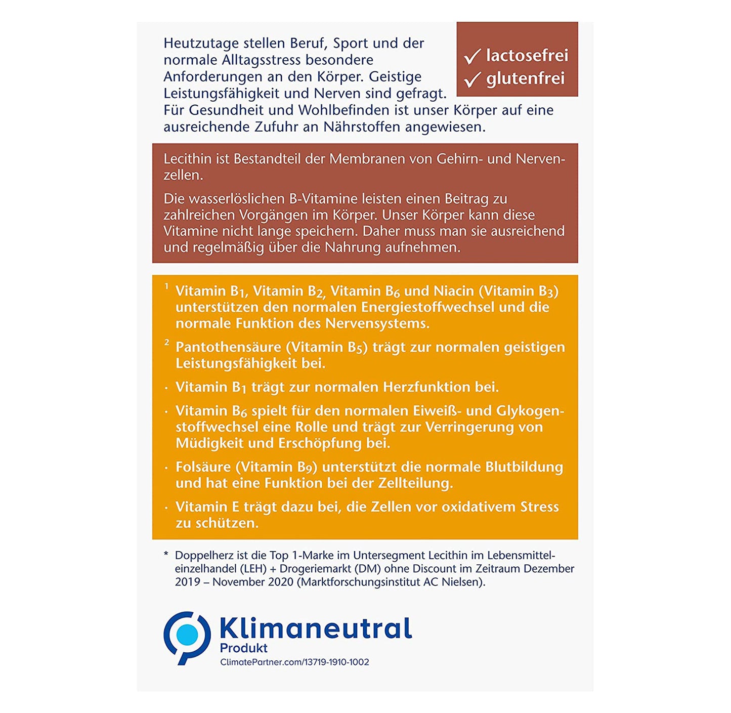 Doppelherz aktiv Lecithin + B-Vitamine (40 Stk.)