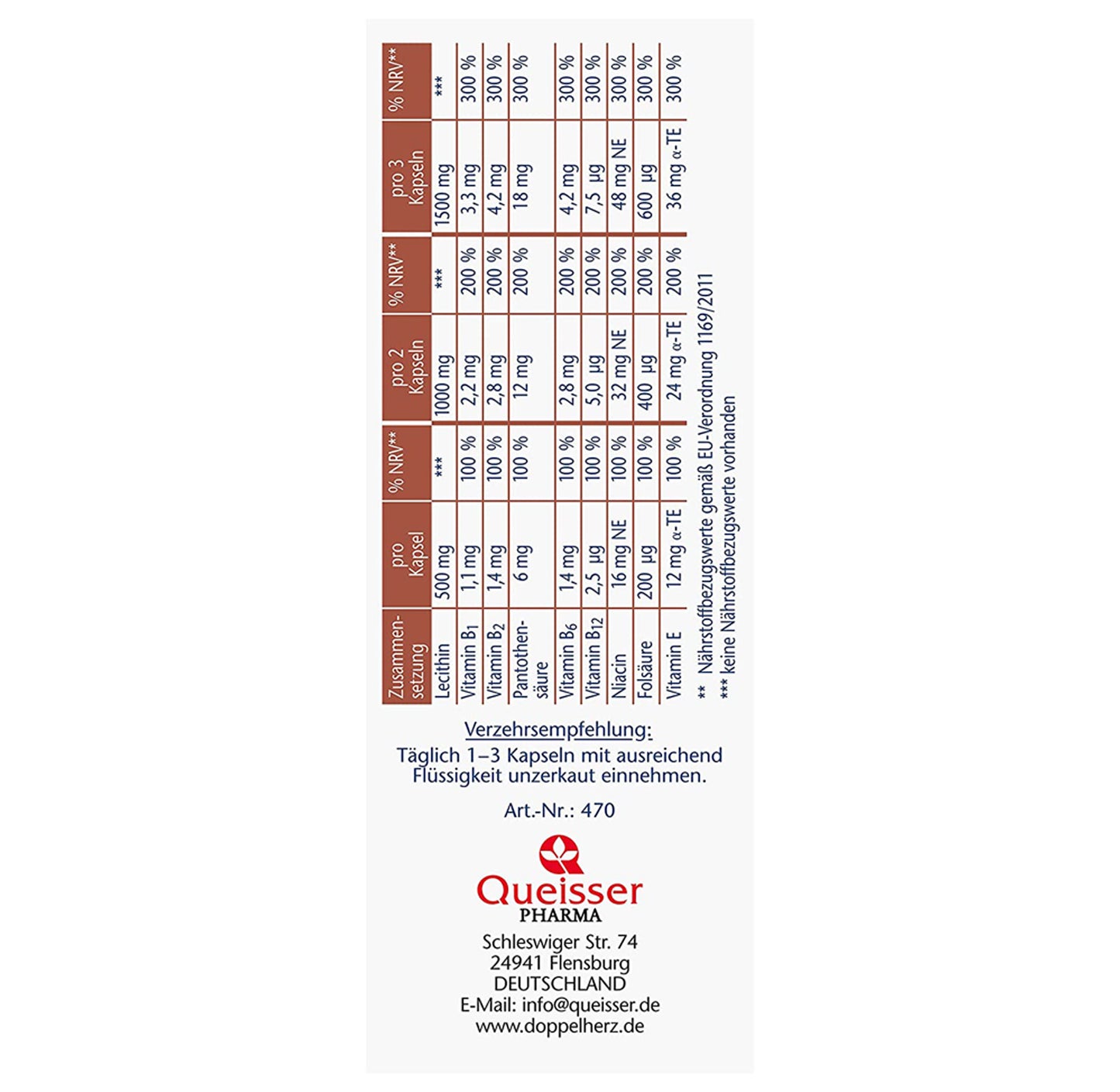 Doppelherz aktiv Lecithin + B-Vitamine (40 Stk.)