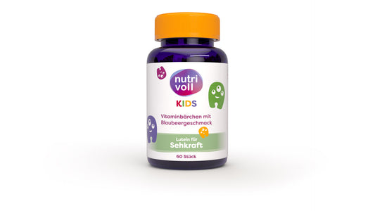 Nutrivoll kids Vitaminbärchen - Lutein für Sehkraft (60 Stk.) Kinder Lutein