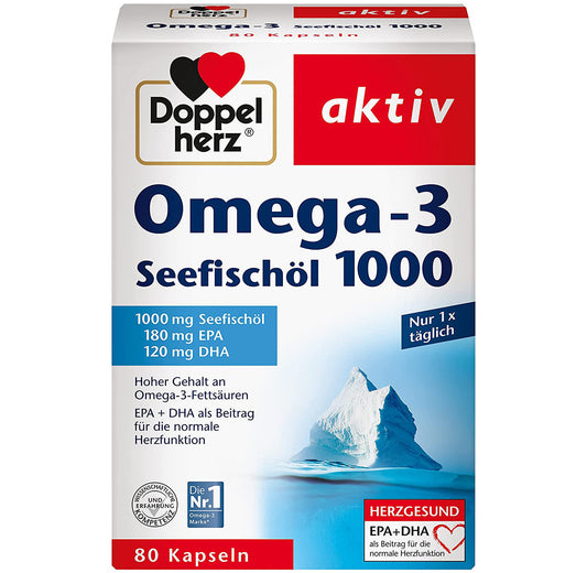 Doppelherz aktiv Omega-3 Seefischöl 1000 (80 Stk.)