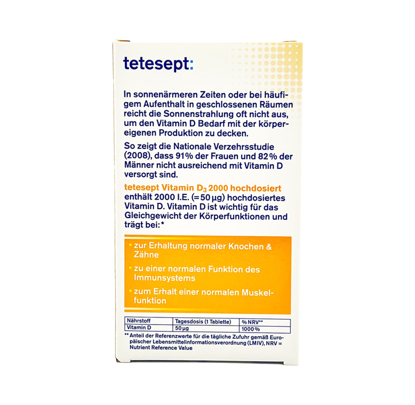 Tetesept Vitamin D3 Tabletten (50 Stk.)